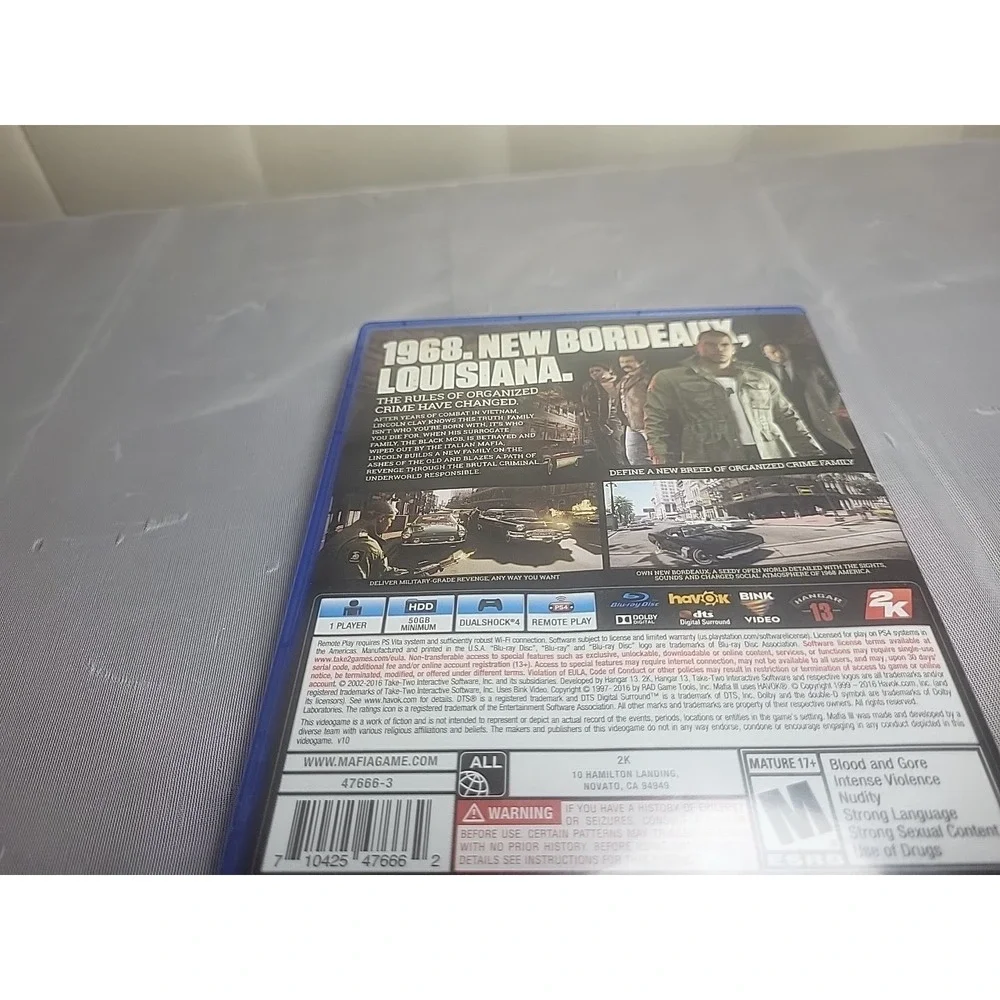 Mafia III‎ - Sony PlayStation 4 CIB